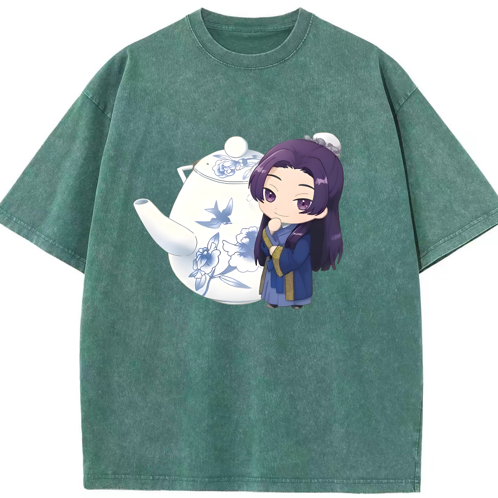 （画像用） 薬屋のひとりごと The Apothecary Diaries 綿100% ヴィンテージ風 半袖Tシャツ（フロントプリント）